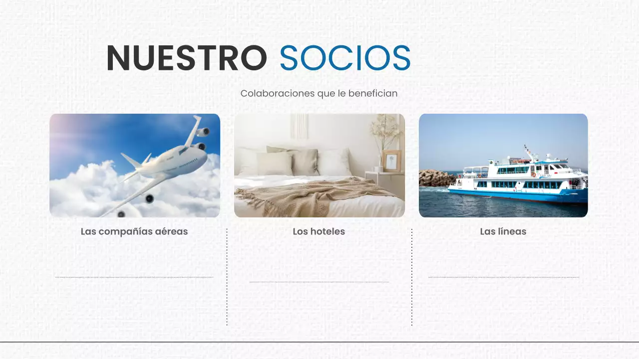 Promoción Blue Modern Travel