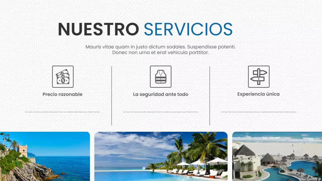 Promoción Blue Modern Travel