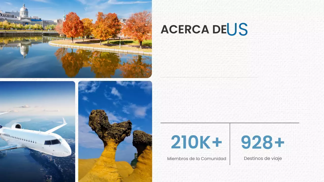 Promoción Blue Modern Travel