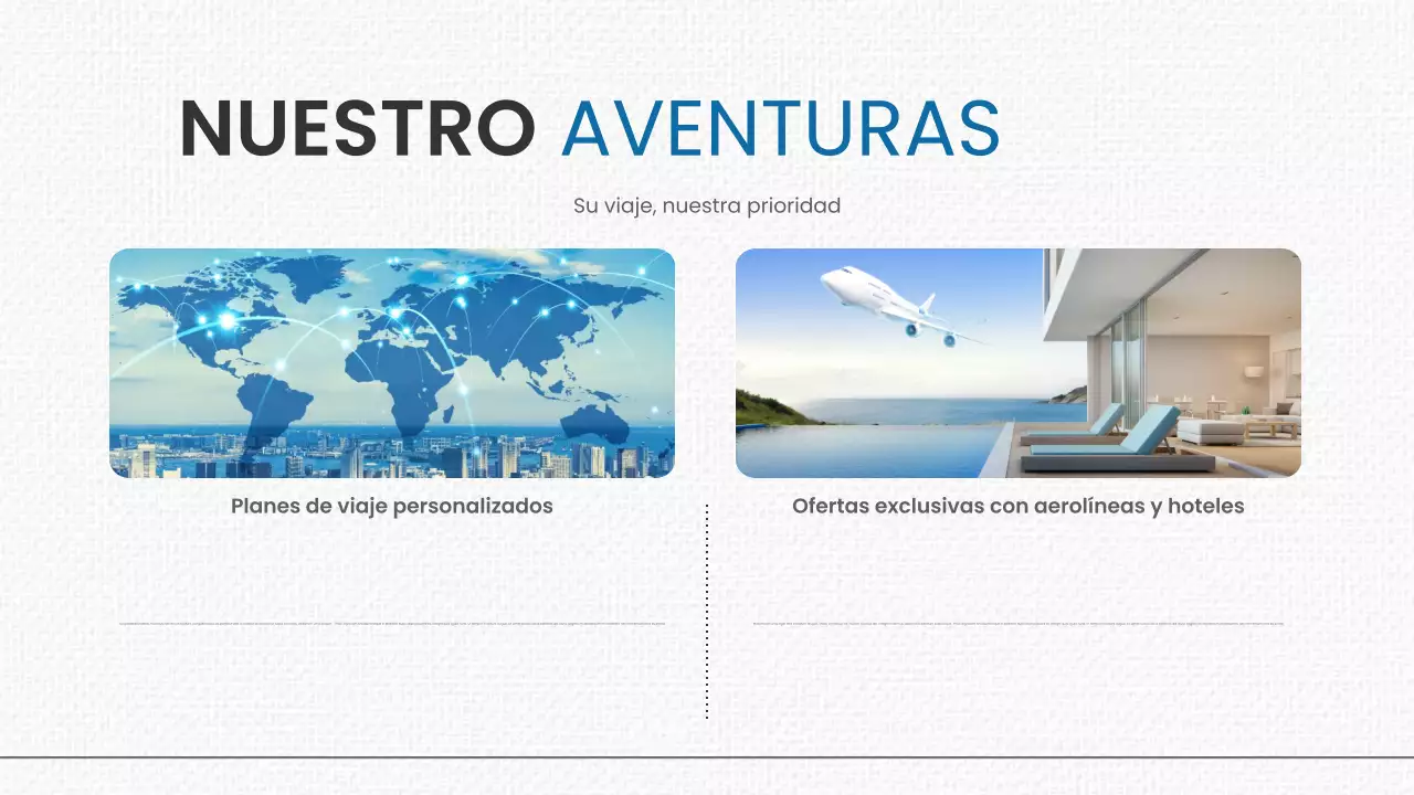 Promoción Blue Modern Travel