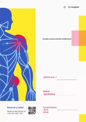 anuncio amarillo de salud moderna