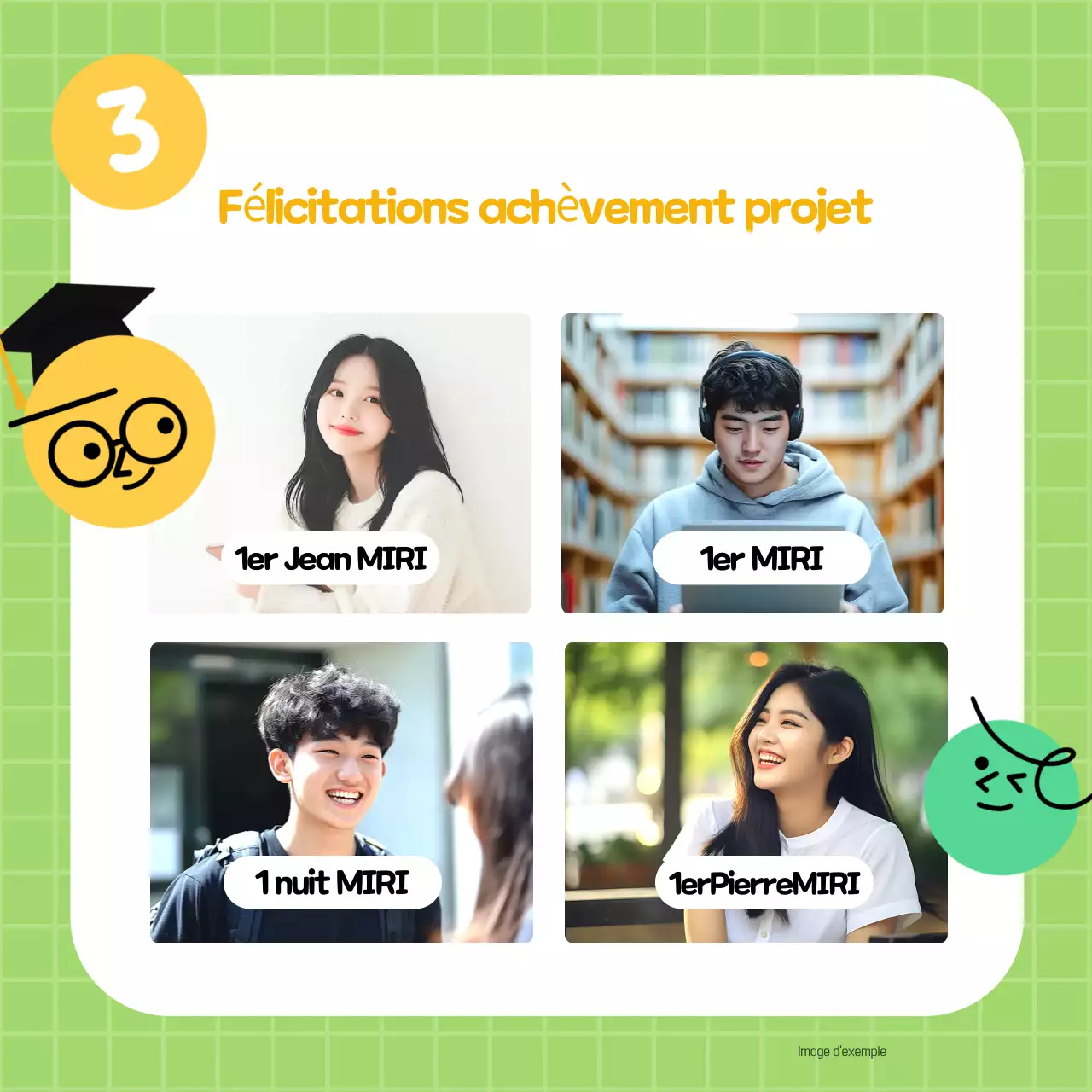 L'adorable billet de fin d'études de Yellow and Lotus