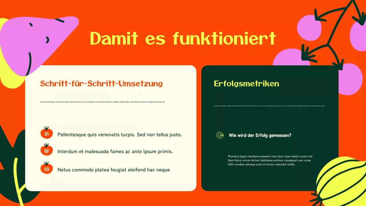 farbenfroher moderner Ernährungsführer