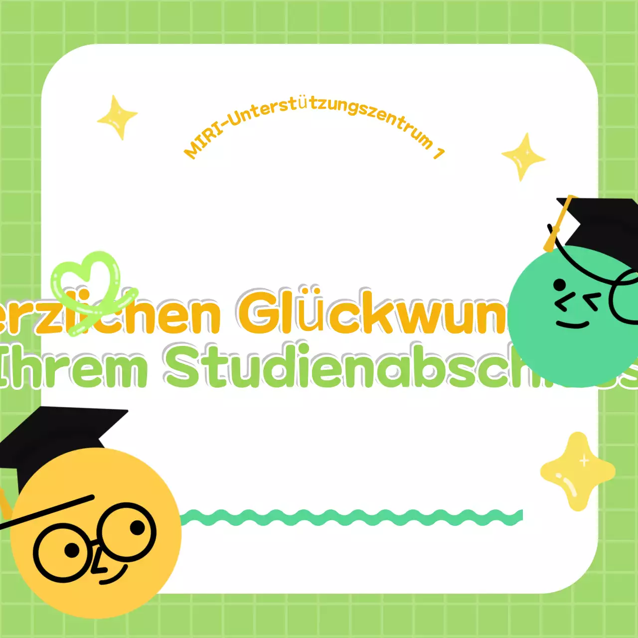 Gelb und Lotus' bezaubernde Post zum Schulabschluss