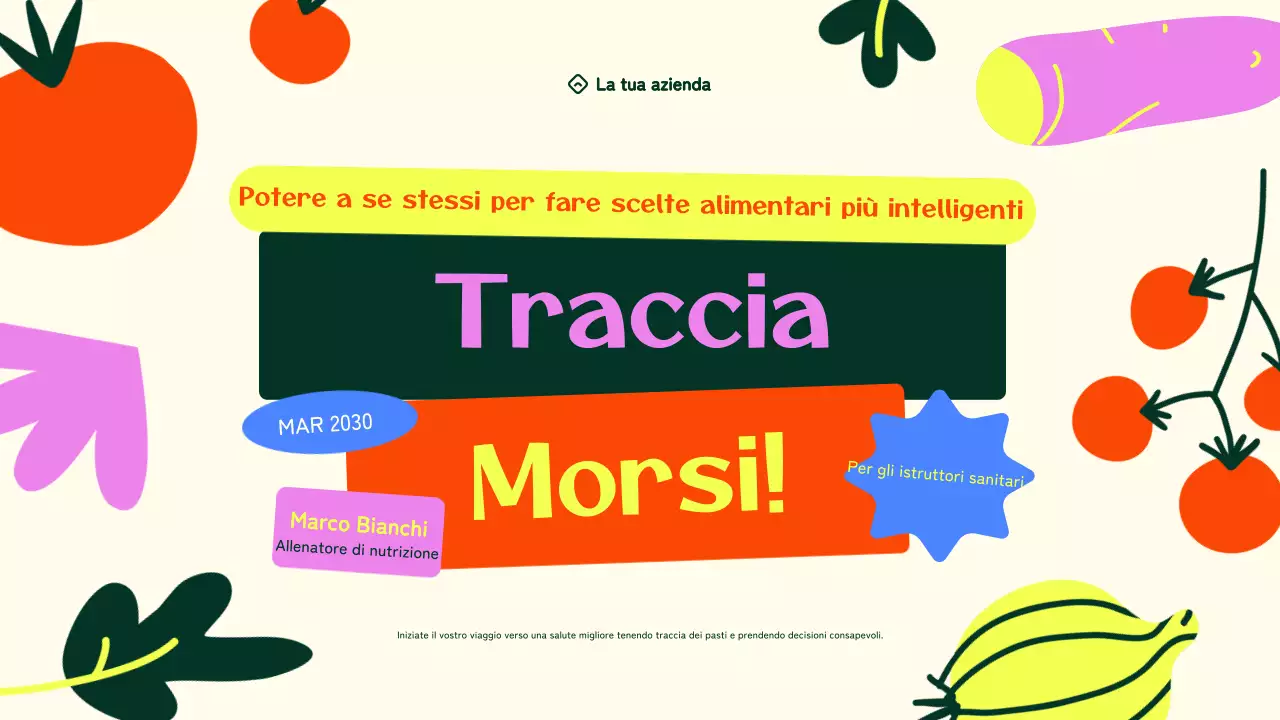 Guida colorata all'alimentazione moderna