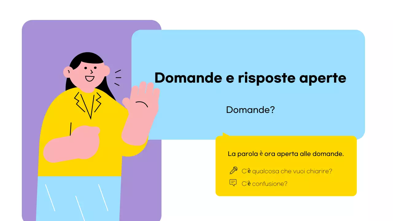 presentazione colorata e moderna del team