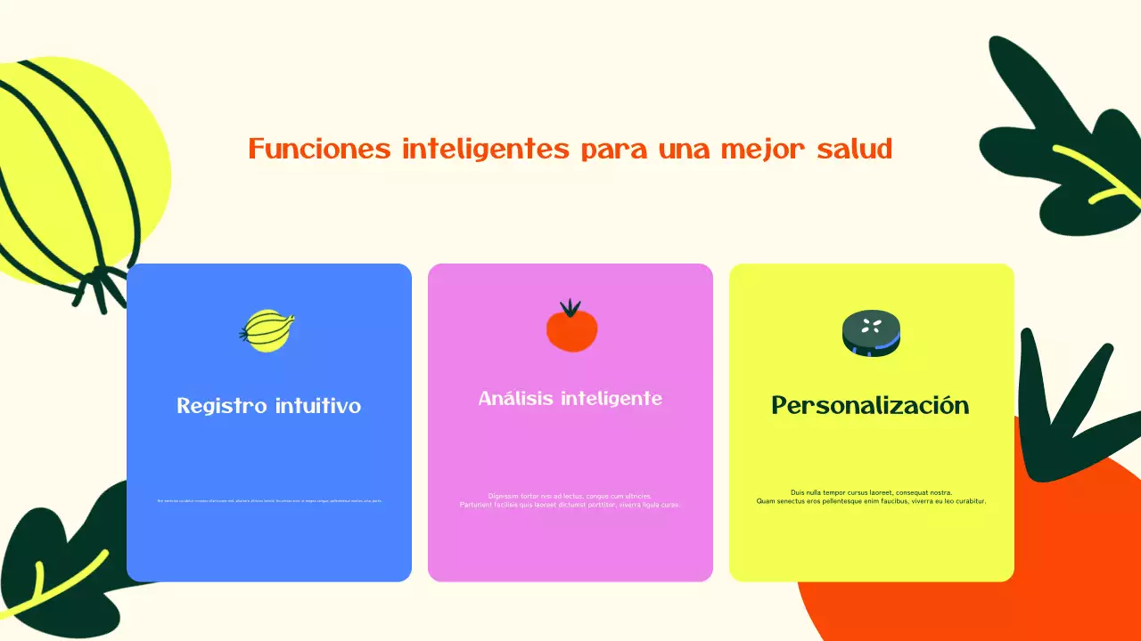 colorida guía de nutrición moderna