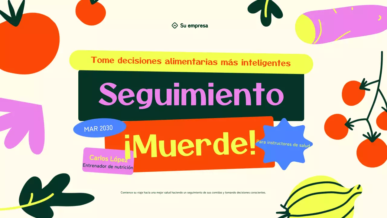 colorida guía de nutrición moderna