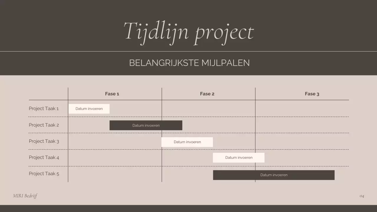 presentatie bruine professionele bijeenkomst