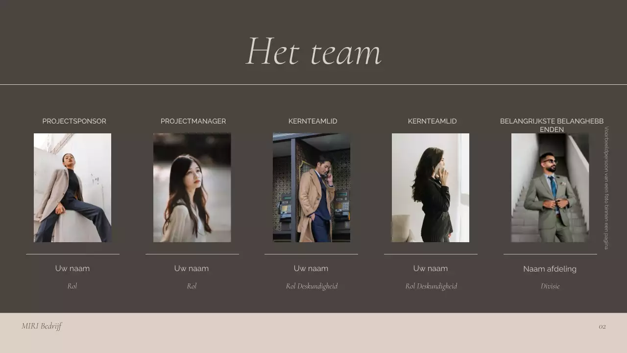 presentatie bruine professionele bijeenkomst