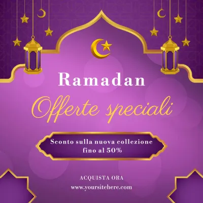promozione Ramadan elegante viola