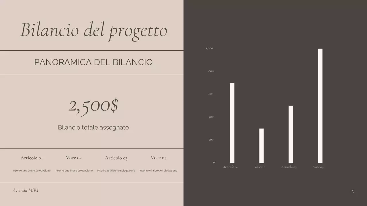 presentazione della riunione professionale di Brown