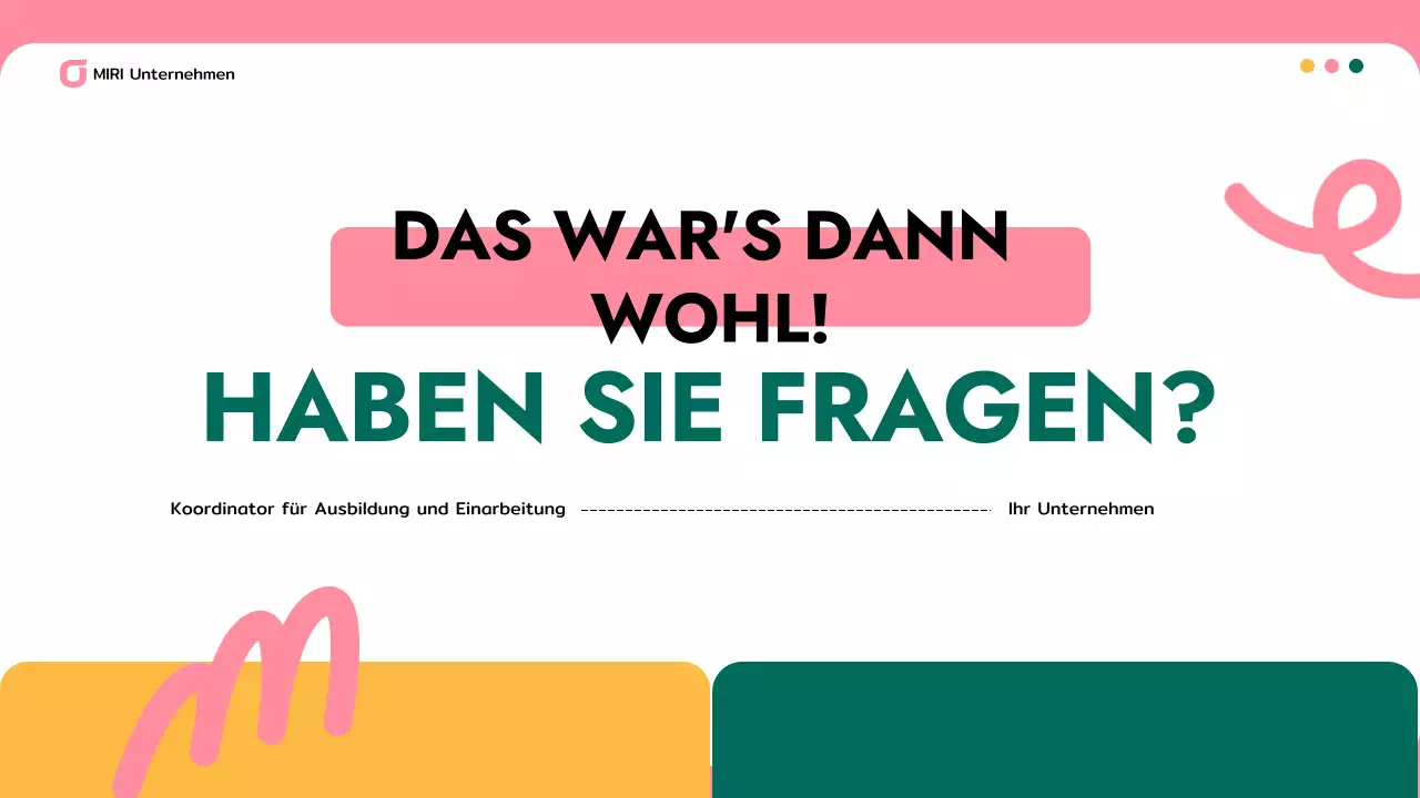 rosa moderne Business-Präsentation