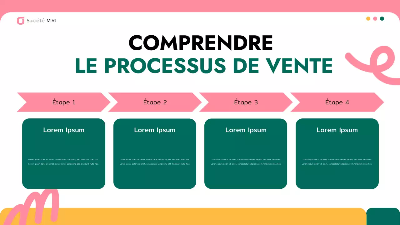Présentation d'entreprise moderne rose