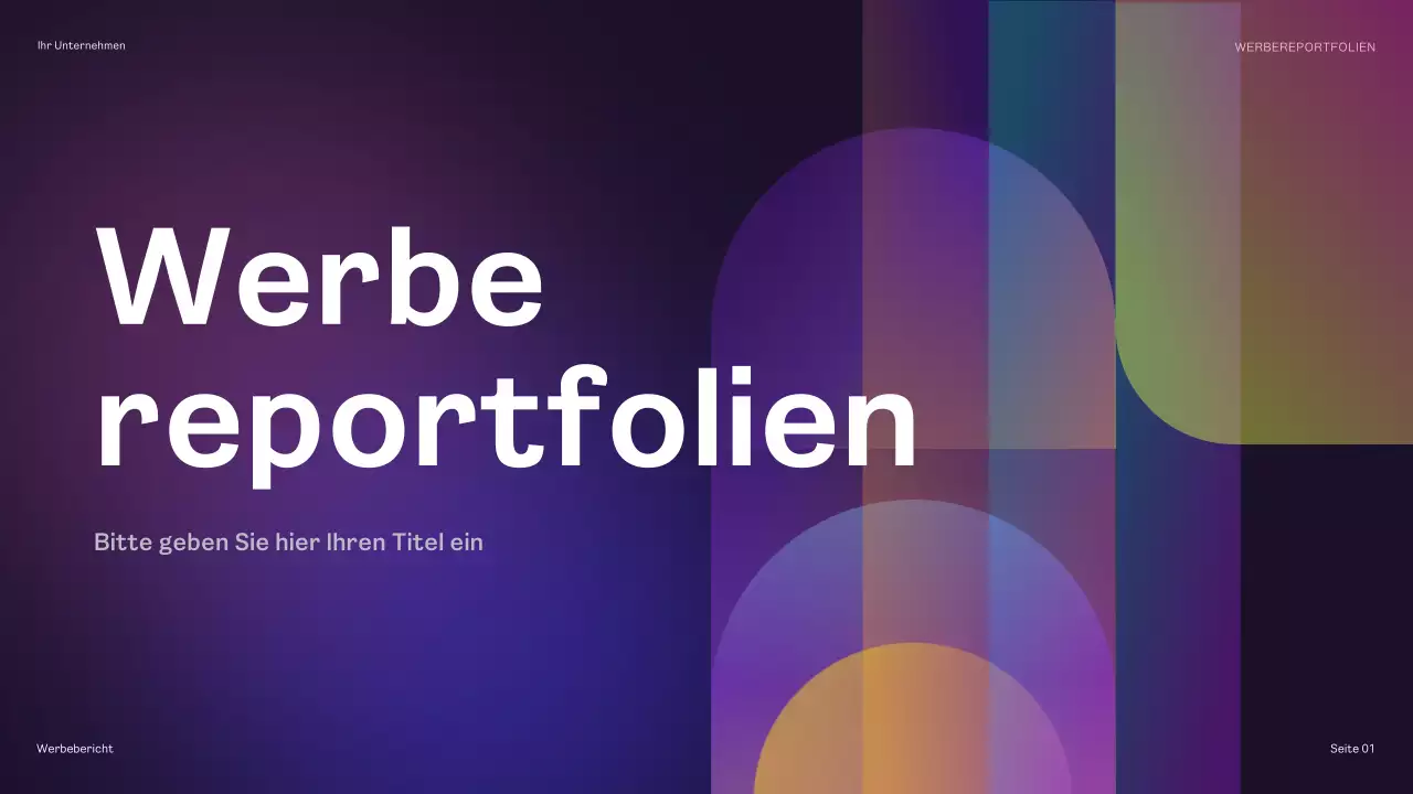 regenbogengeometrischer werbebericht