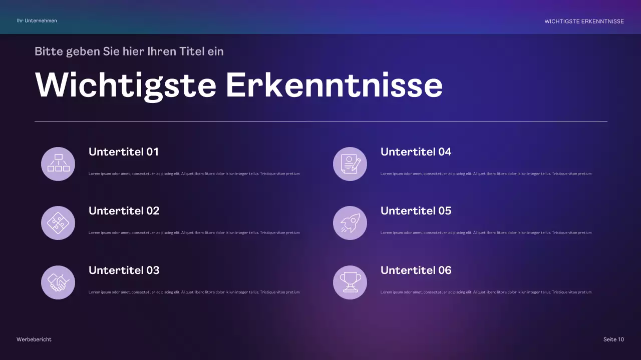 regenbogengeometrischer werbebericht