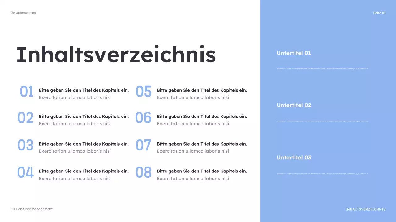 blue modern HR guide
