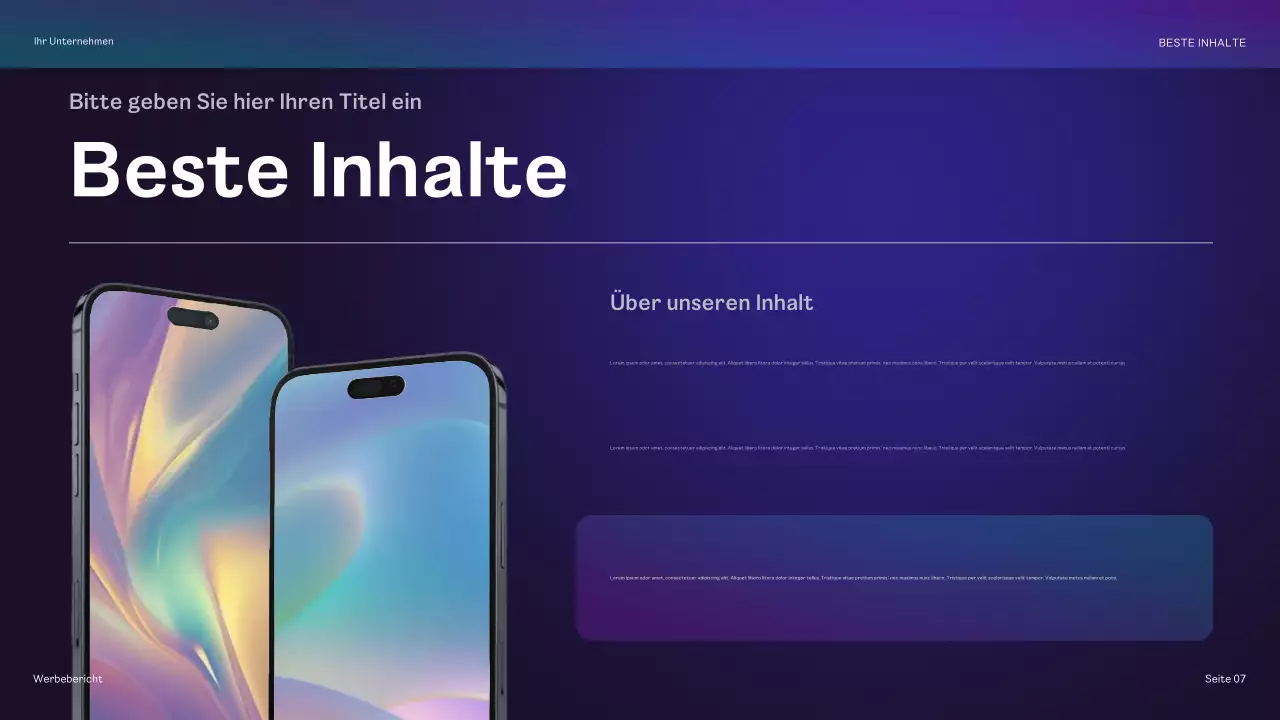 regenbogengeometrischer werbebericht