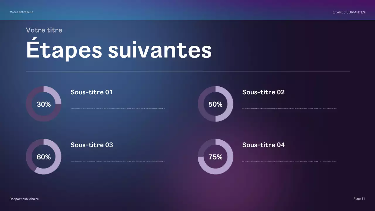 rapport sur la publicité géométrique arc-en-ciel