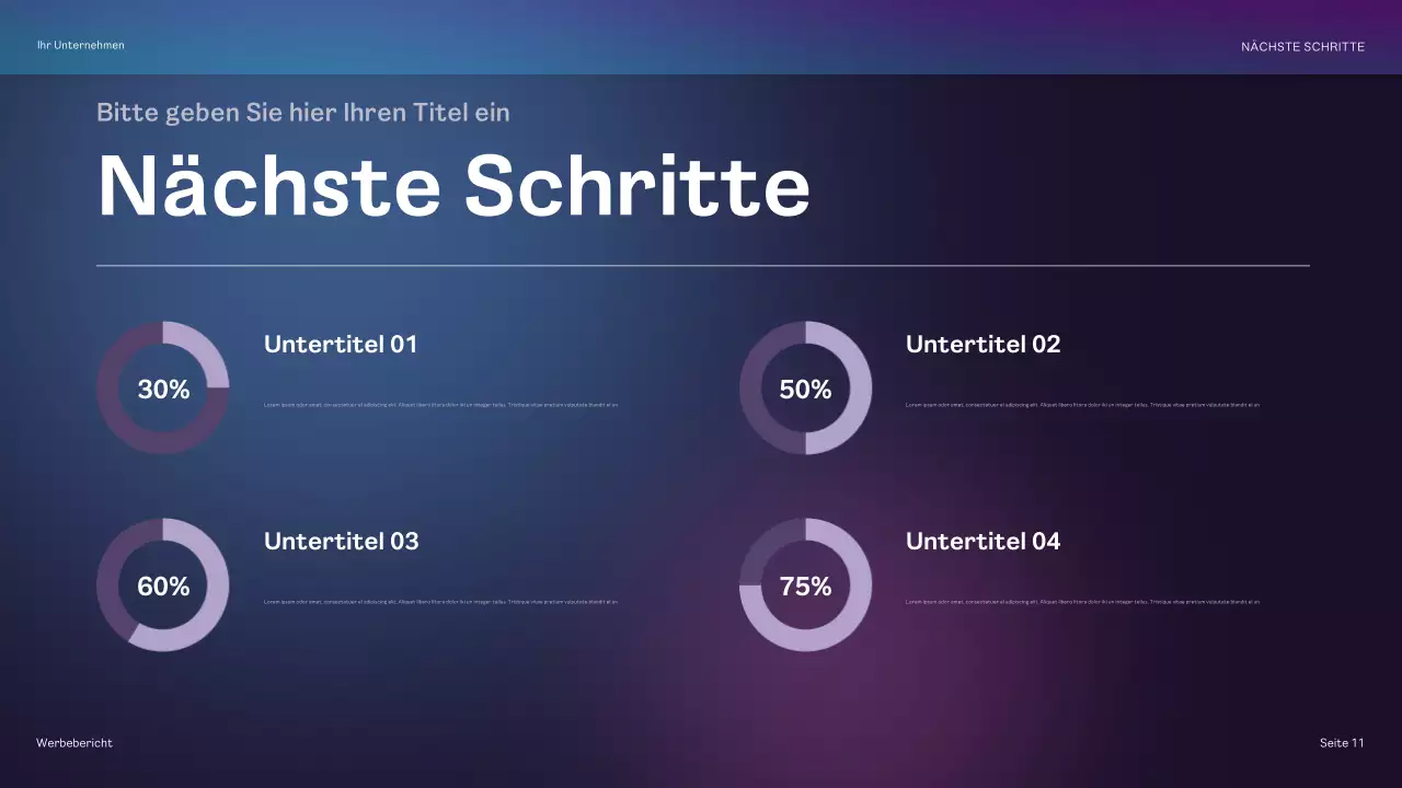 regenbogengeometrischer werbebericht