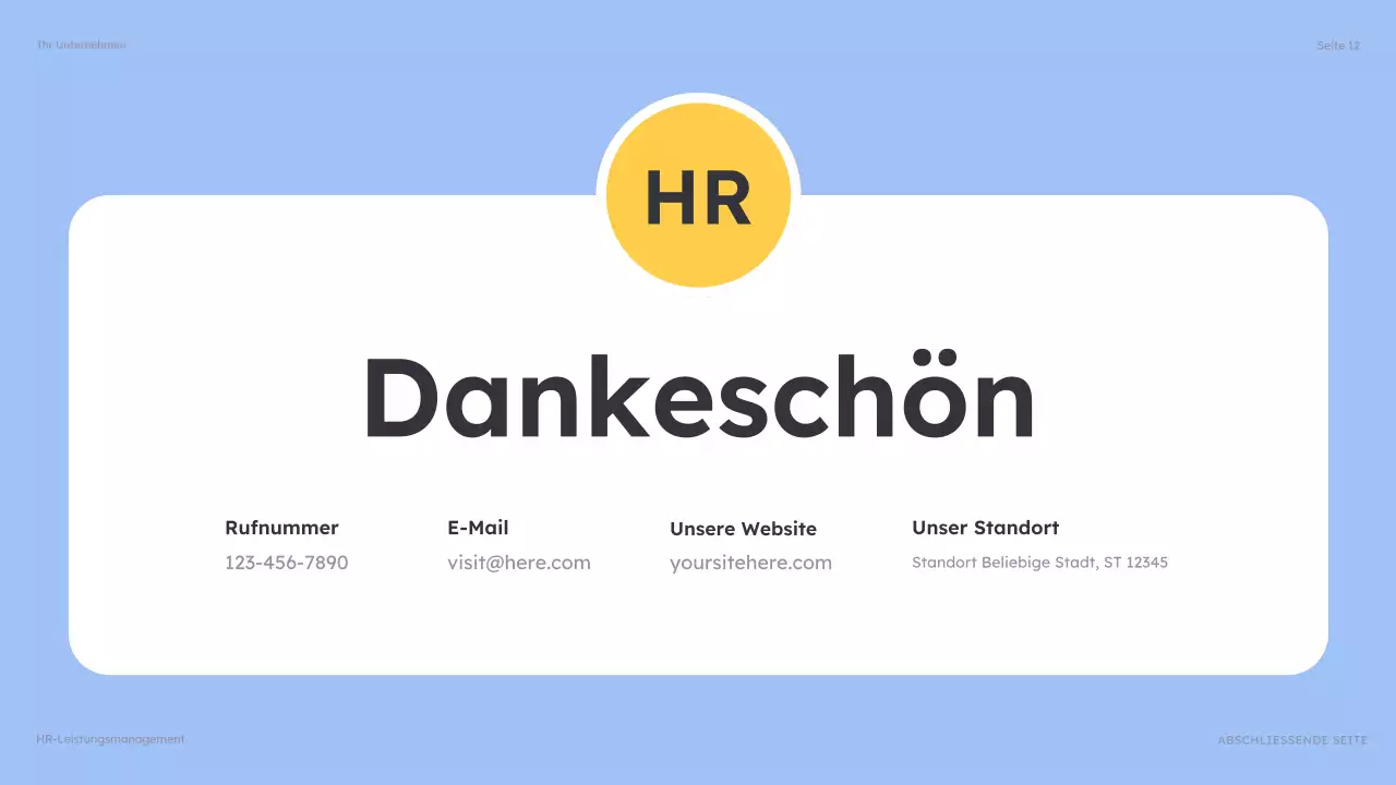 blue modern HR guide