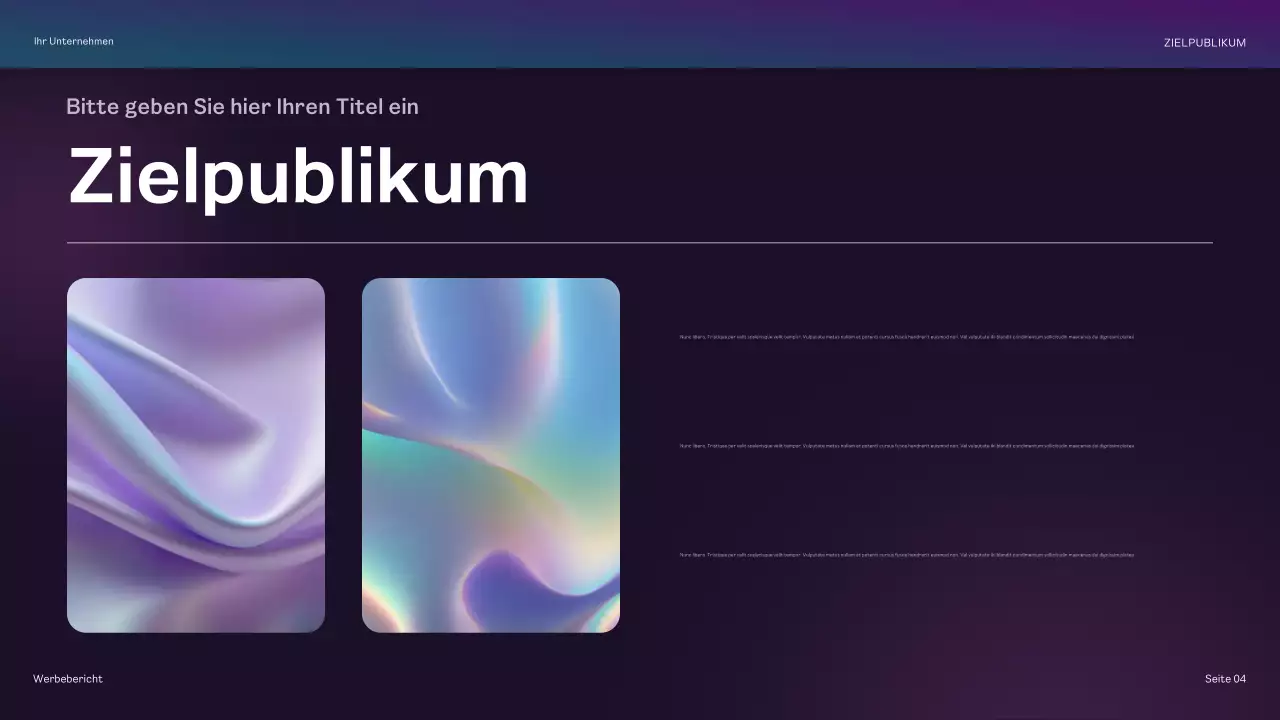 regenbogengeometrischer werbebericht