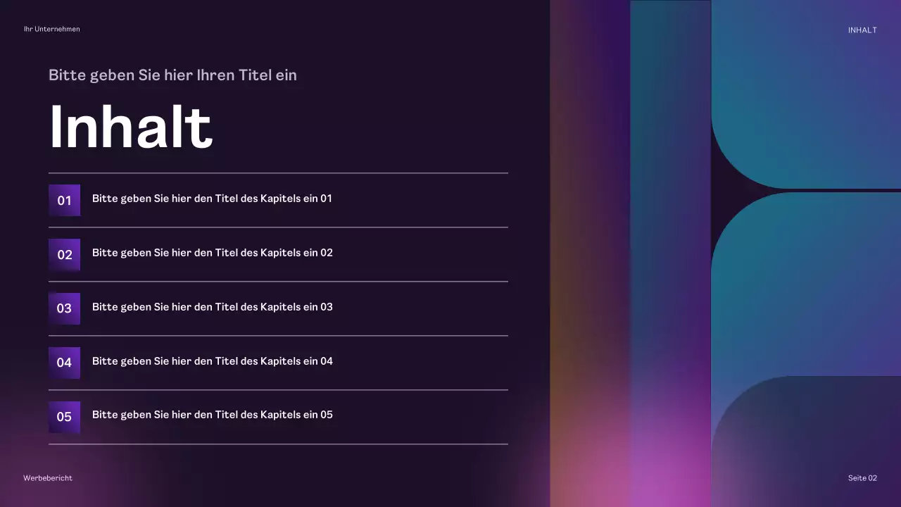 regenbogengeometrischer werbebericht