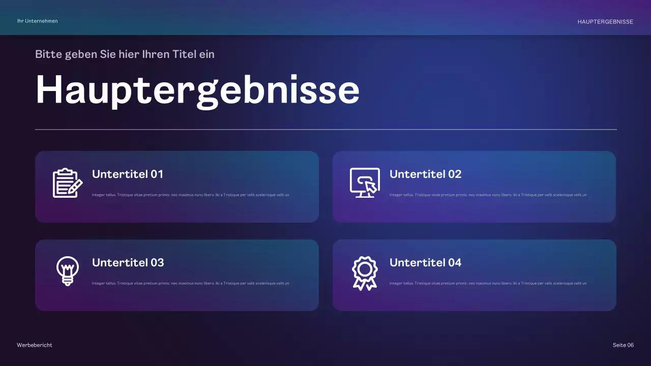 regenbogengeometrischer werbebericht