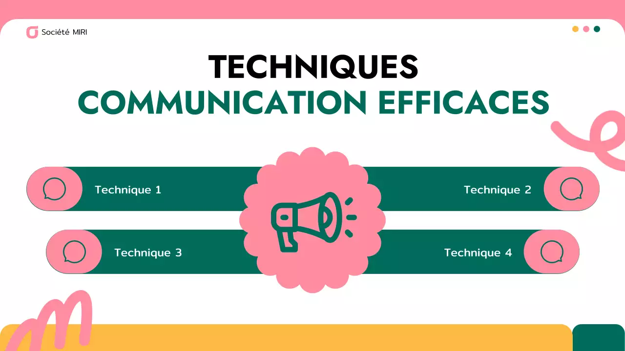 Présentation d'entreprise moderne rose