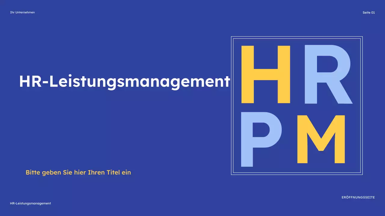 blue modern HR guide