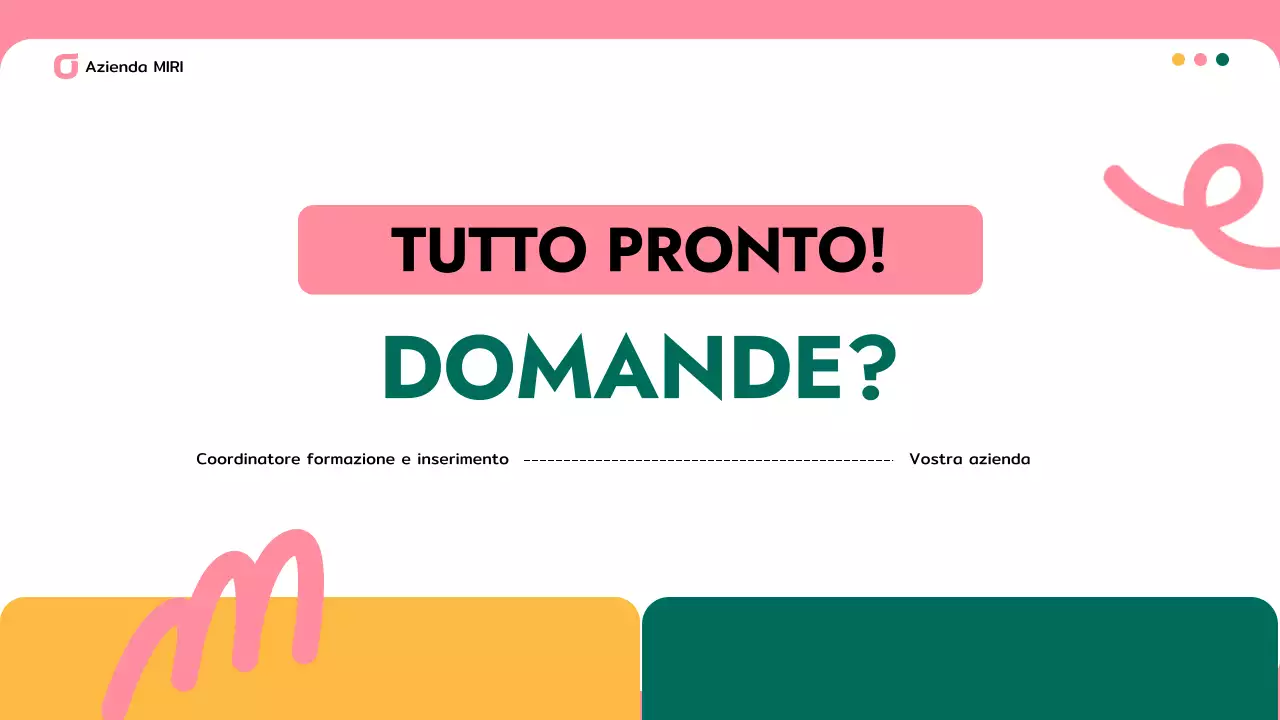 presentazione aziendale moderna di colore rosa