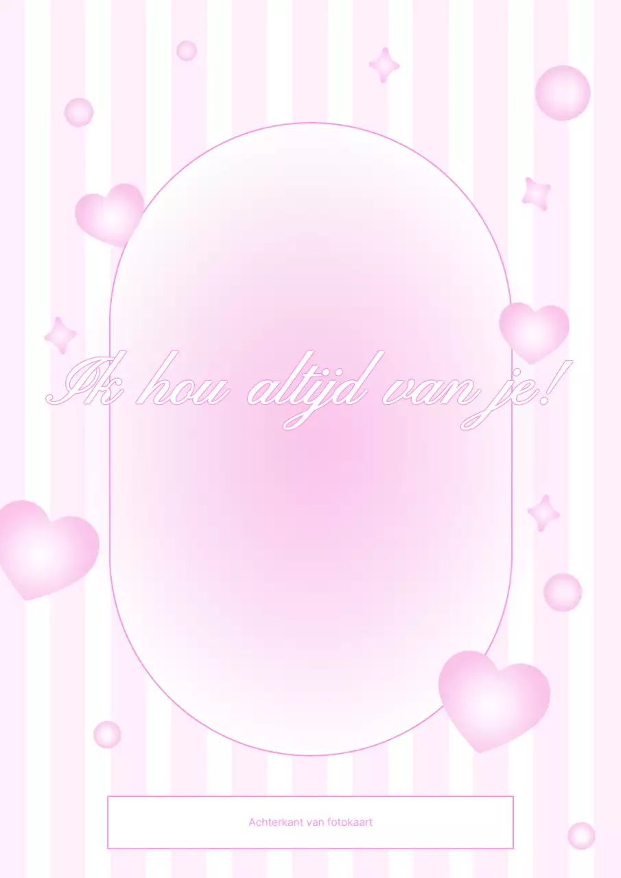 Roze gezellig fotolijstje