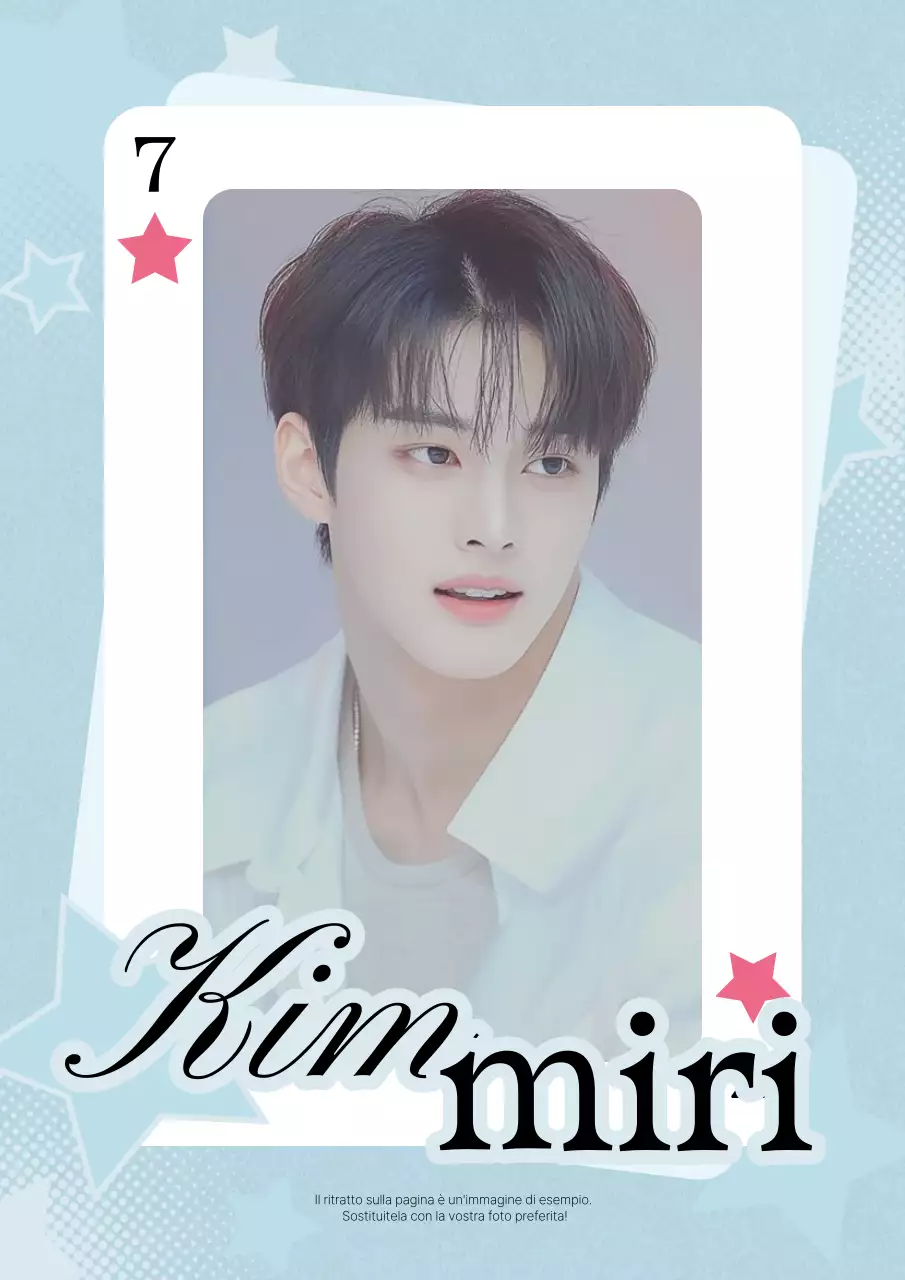 Merchandising semplice azzurro per le celebrità