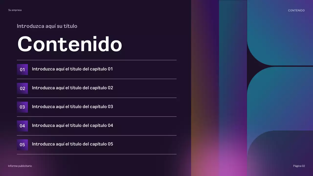 informe sobre la publicidad de rainbow geometric