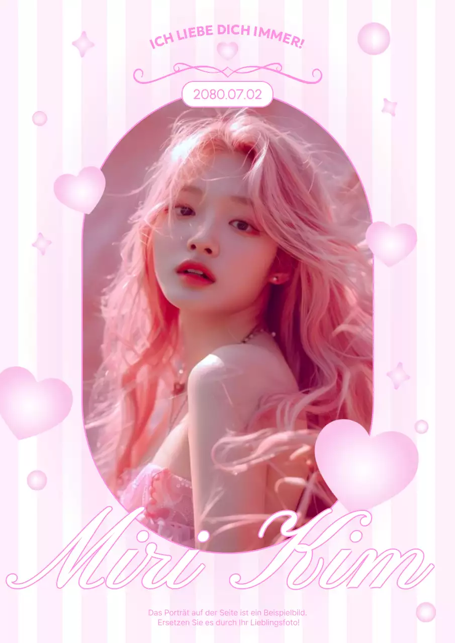 Rosa gemütlicher Fotorahmen