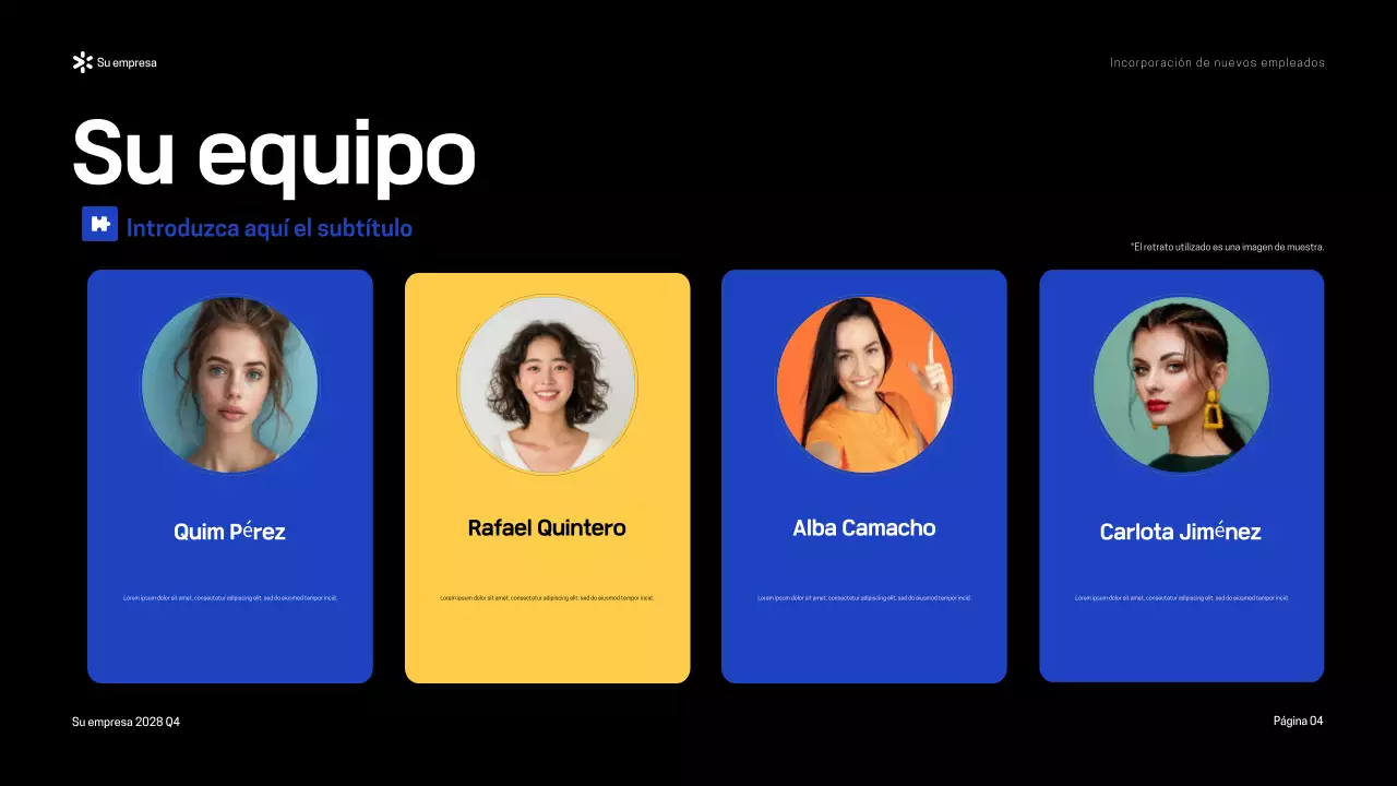 Presentación de la Guía de incorporación moderna Blue Yellow