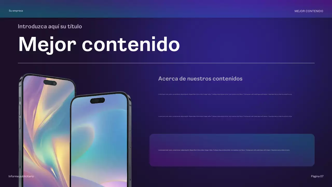 informe sobre la publicidad de rainbow geometric