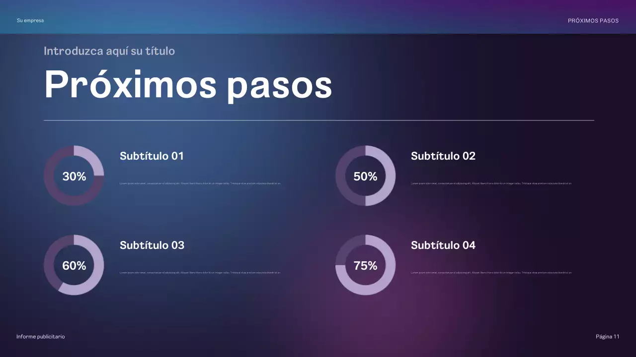 informe sobre la publicidad de rainbow geometric