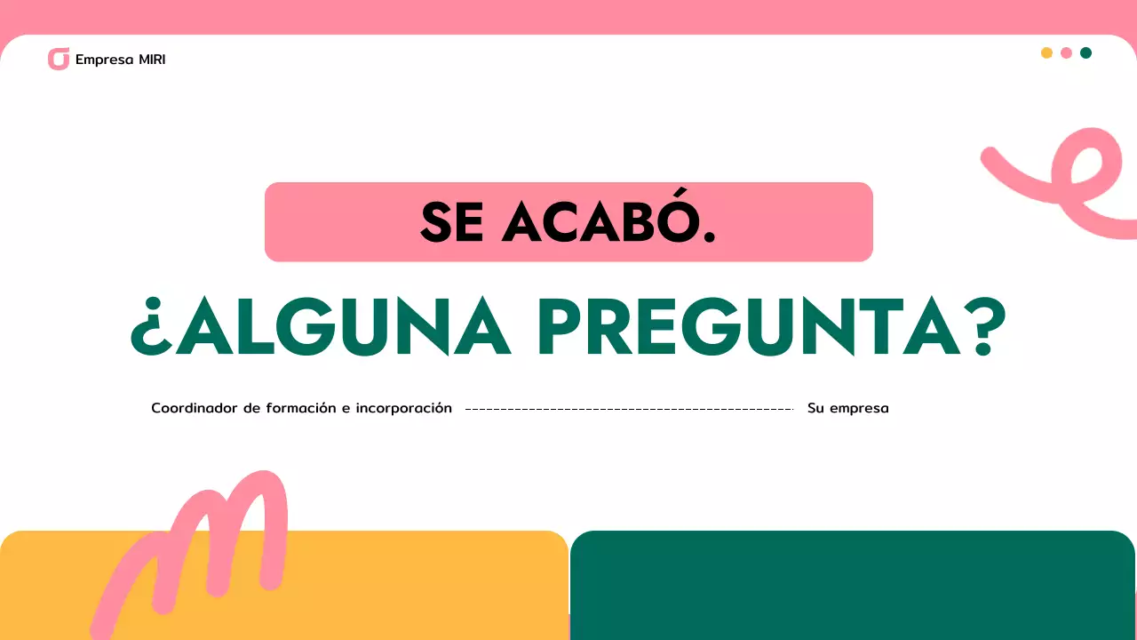 presentación de empresa moderna en rosa