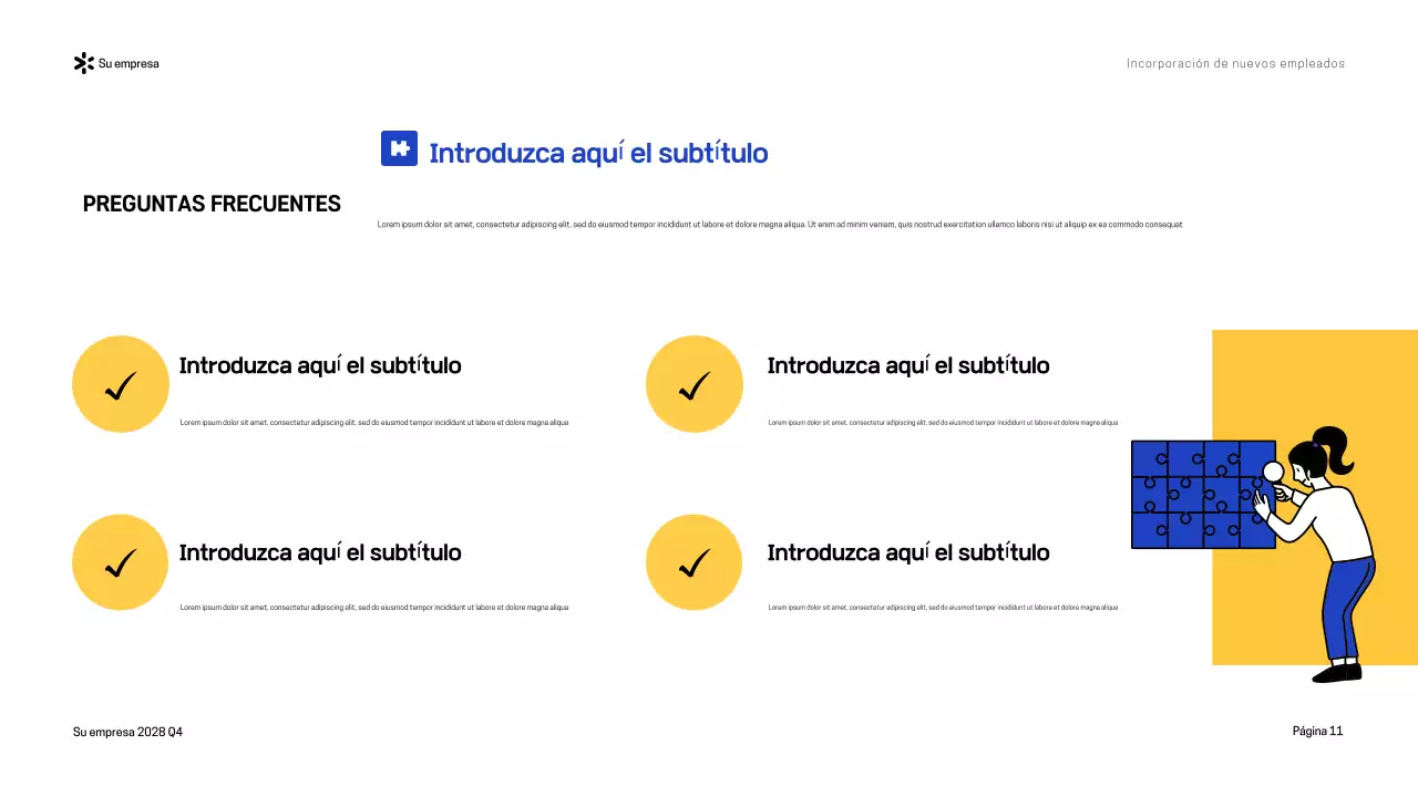 Presentación de la Guía de incorporación moderna Blue Yellow