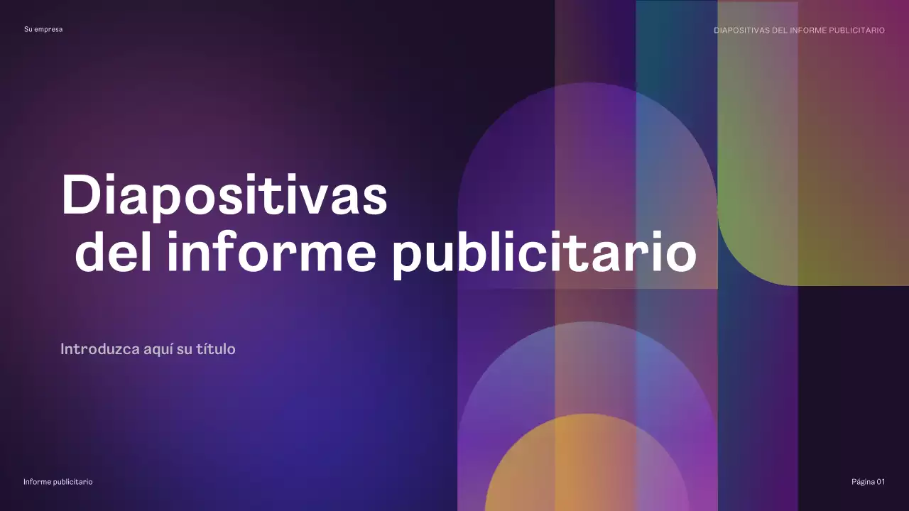informe sobre la publicidad de rainbow geometric