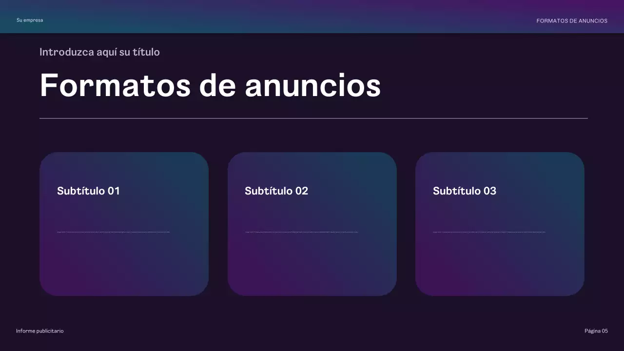 informe sobre la publicidad de rainbow geometric