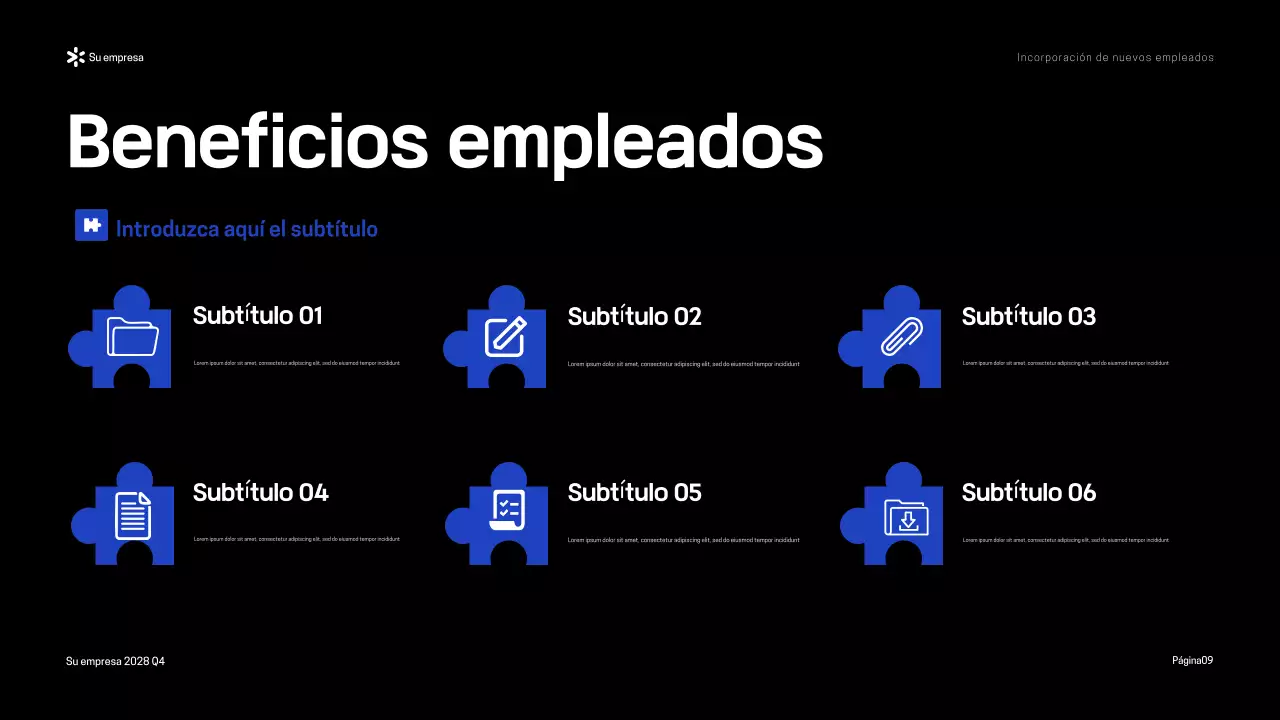 Presentación de la Guía de incorporación moderna Blue Yellow