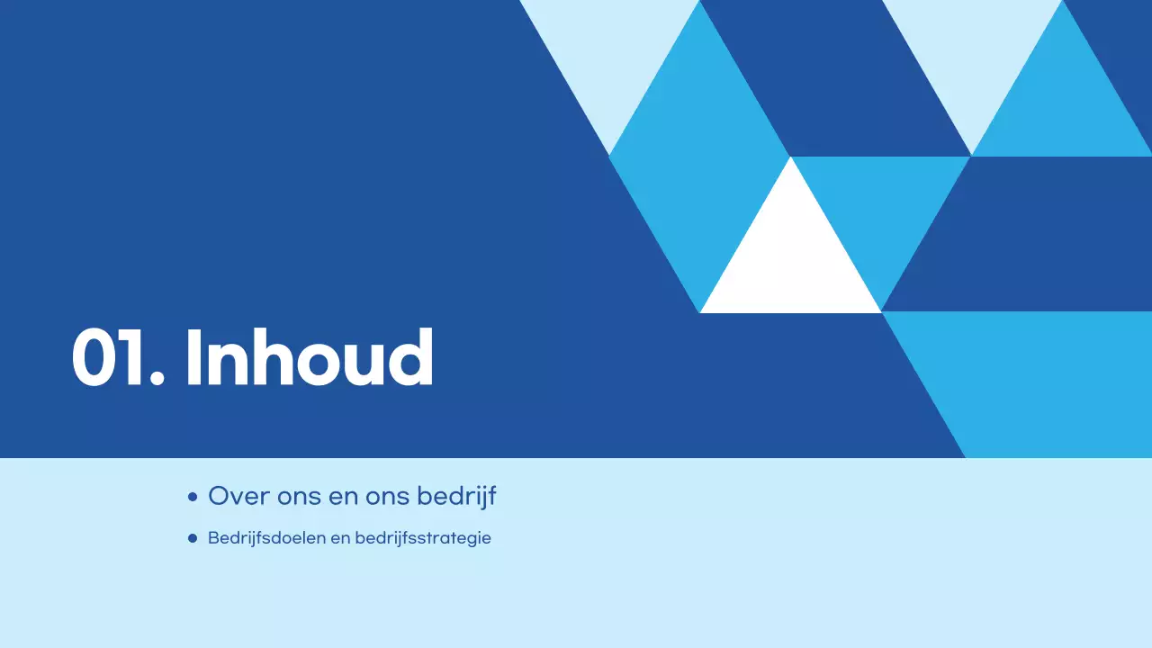 Lichtblauw Modern Zakelijk beschrijving