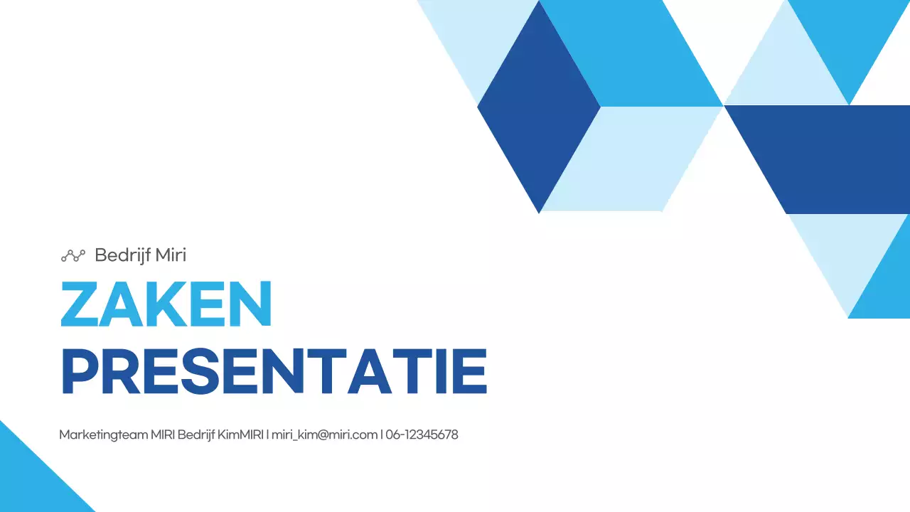 Lichtblauw Modern Zakelijk beschrijving