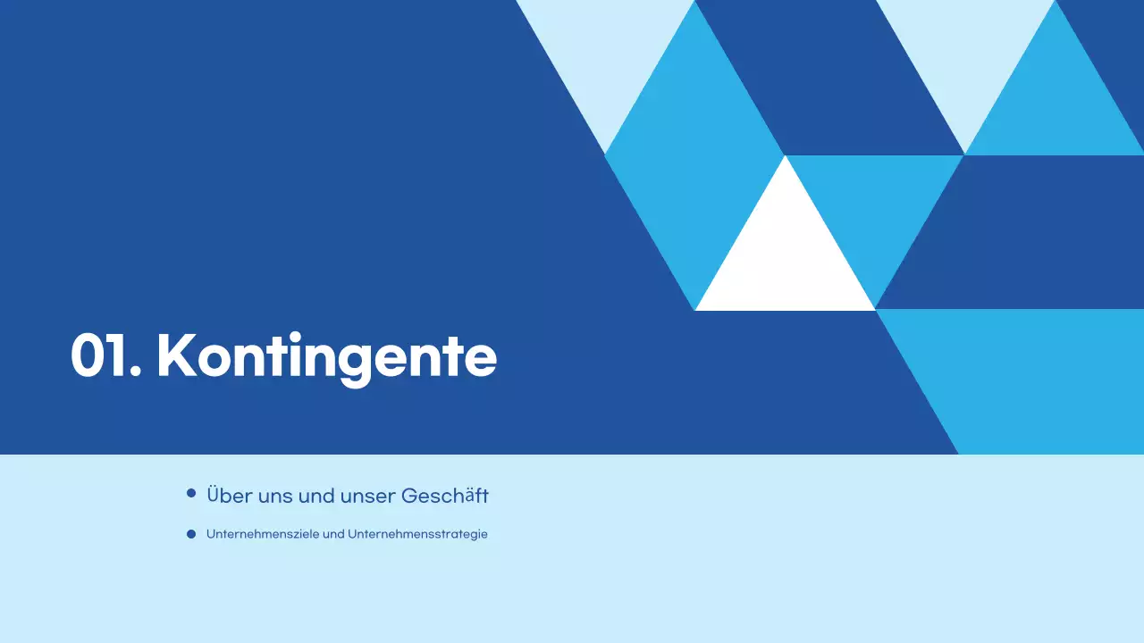 Hellblau Modern Business Beschreibung