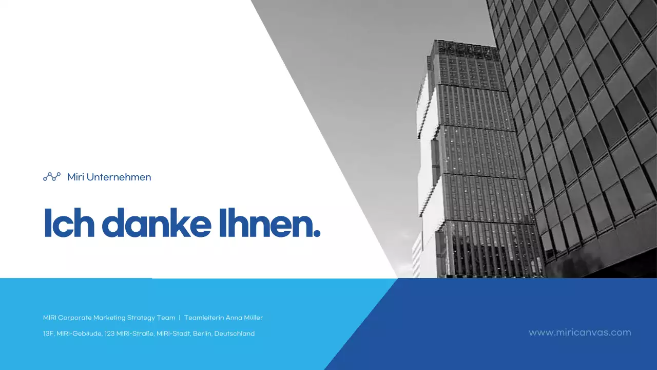 Hellblau Modern Business Beschreibung