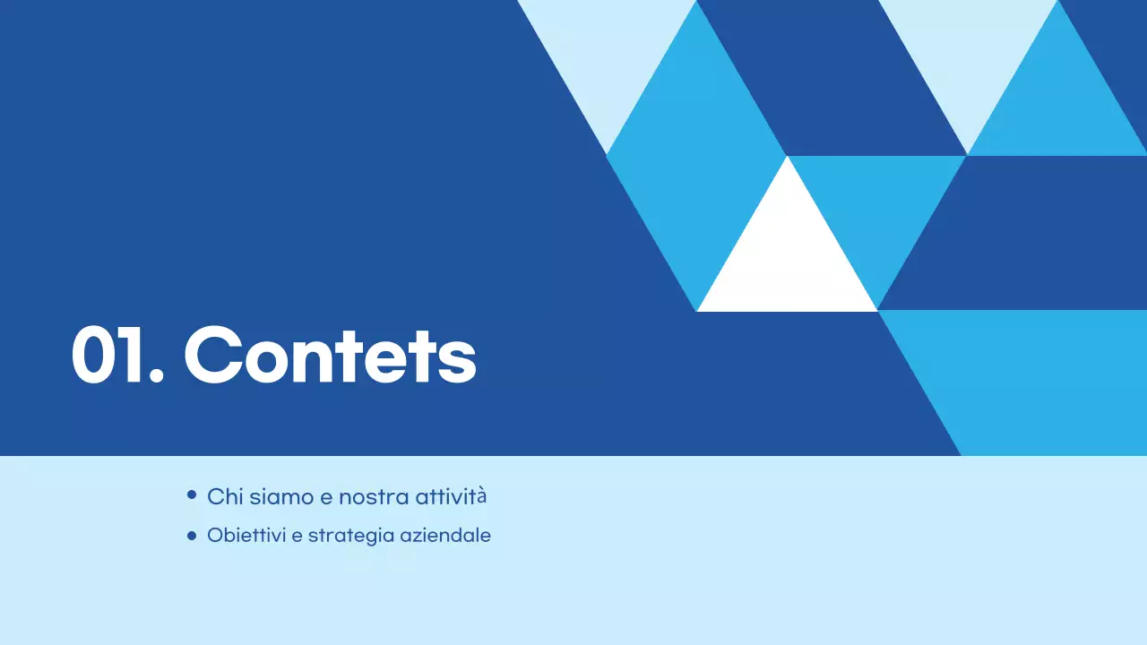 Azzurro Descrizione del business moderno