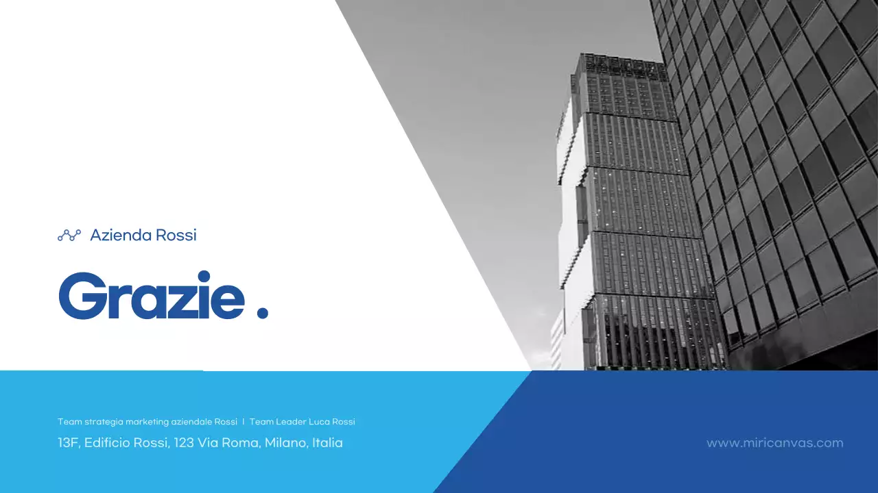 Azzurro Descrizione del business moderno