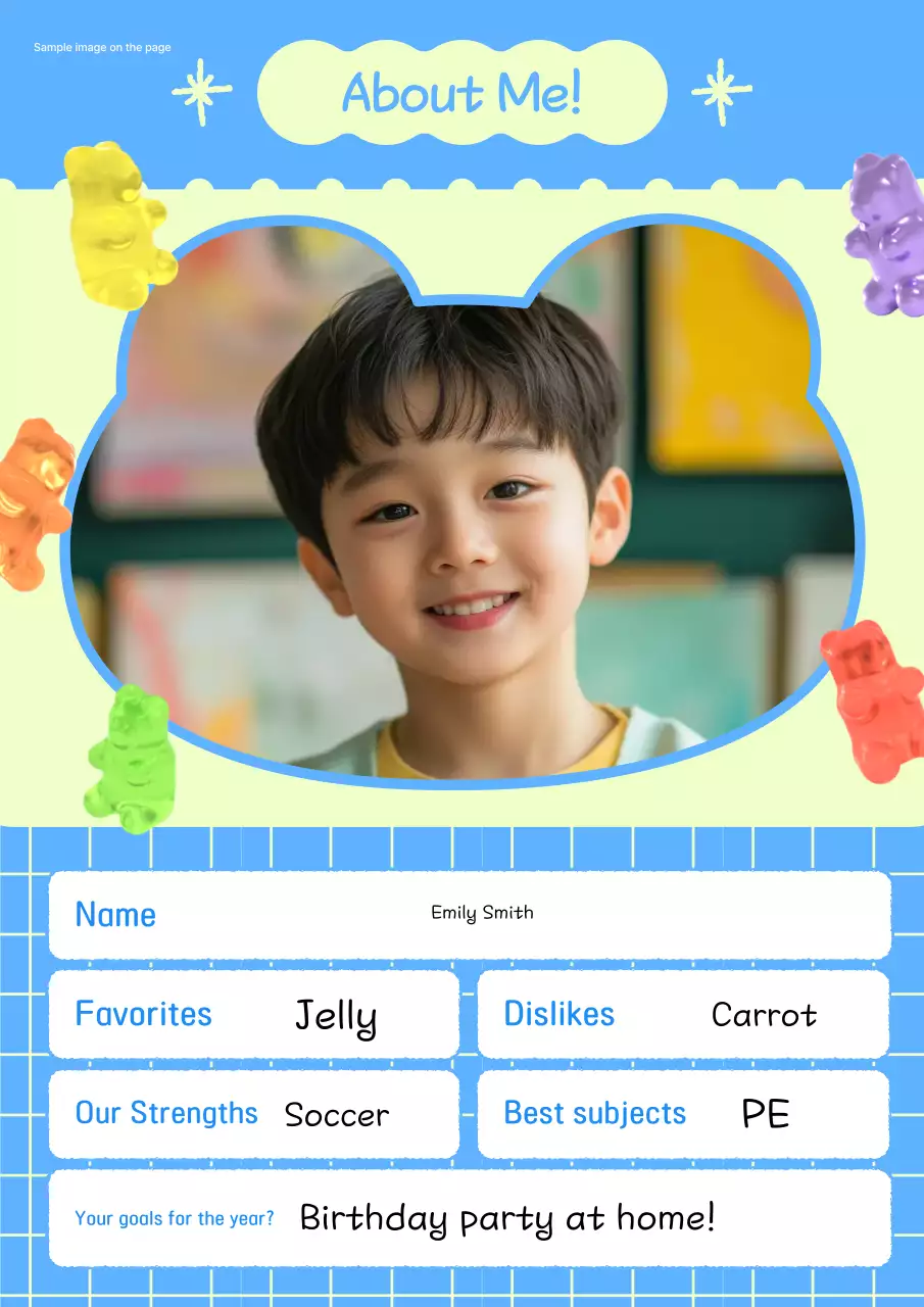 Giới thiệu bé trai màu xanh